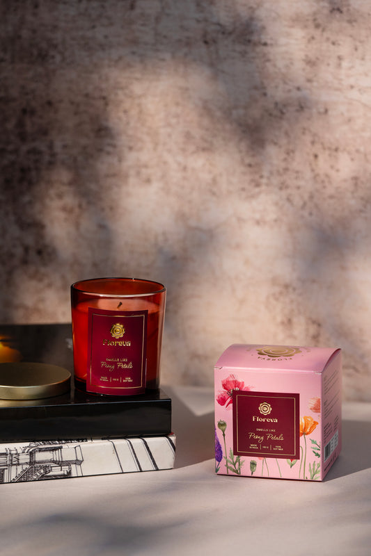 Peony Petals Scented Candle