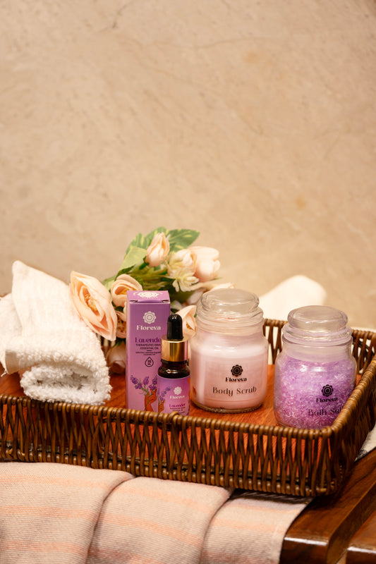 Floreva Lavender Bliss Self-Care Gift Combo
